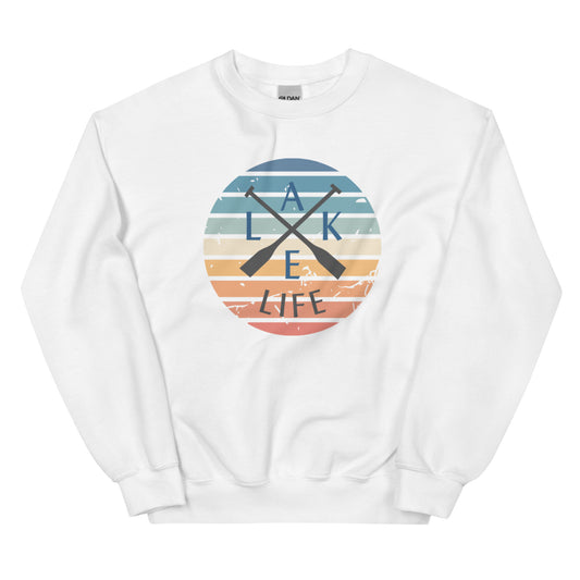 Unisex Sweatshirt - Lake Life Crossed Oars