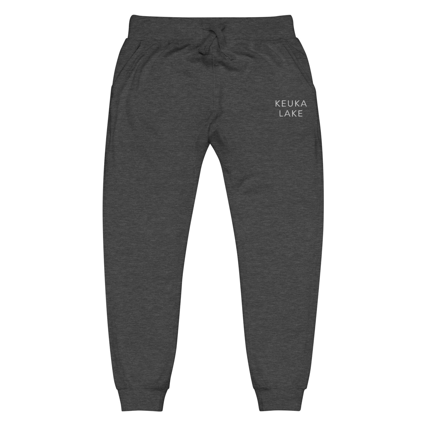 Unisex fleece sweatpants - Keuka Lake Embroidered