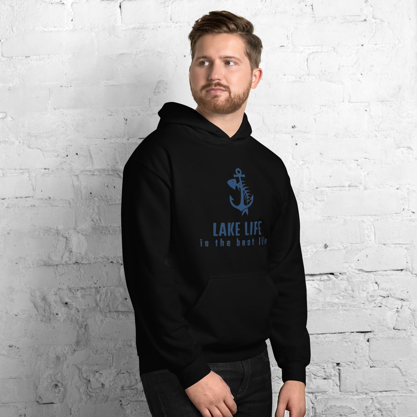 Unisex Hoodie - Lake Life is the Best Life Anchor