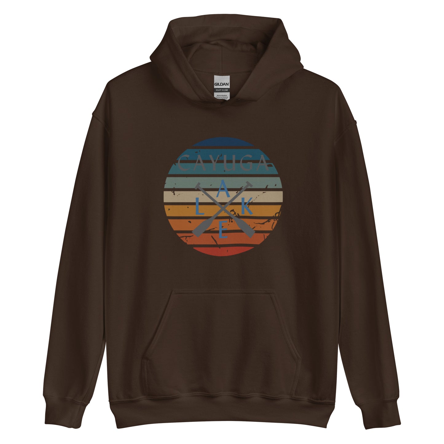 Unisex Hoodie - Cayuga Lake Crossed Oars