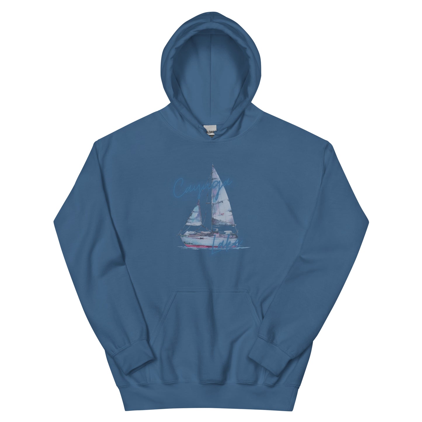 Unisex Hoodie - Cayuga Lake Sailboat 3