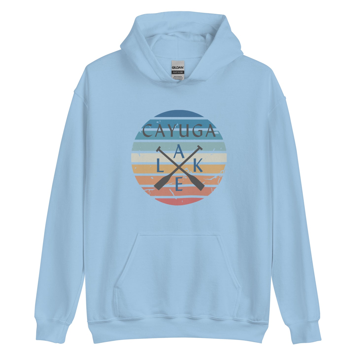 Unisex Hoodie - Cayuga Lake Crossed Oars