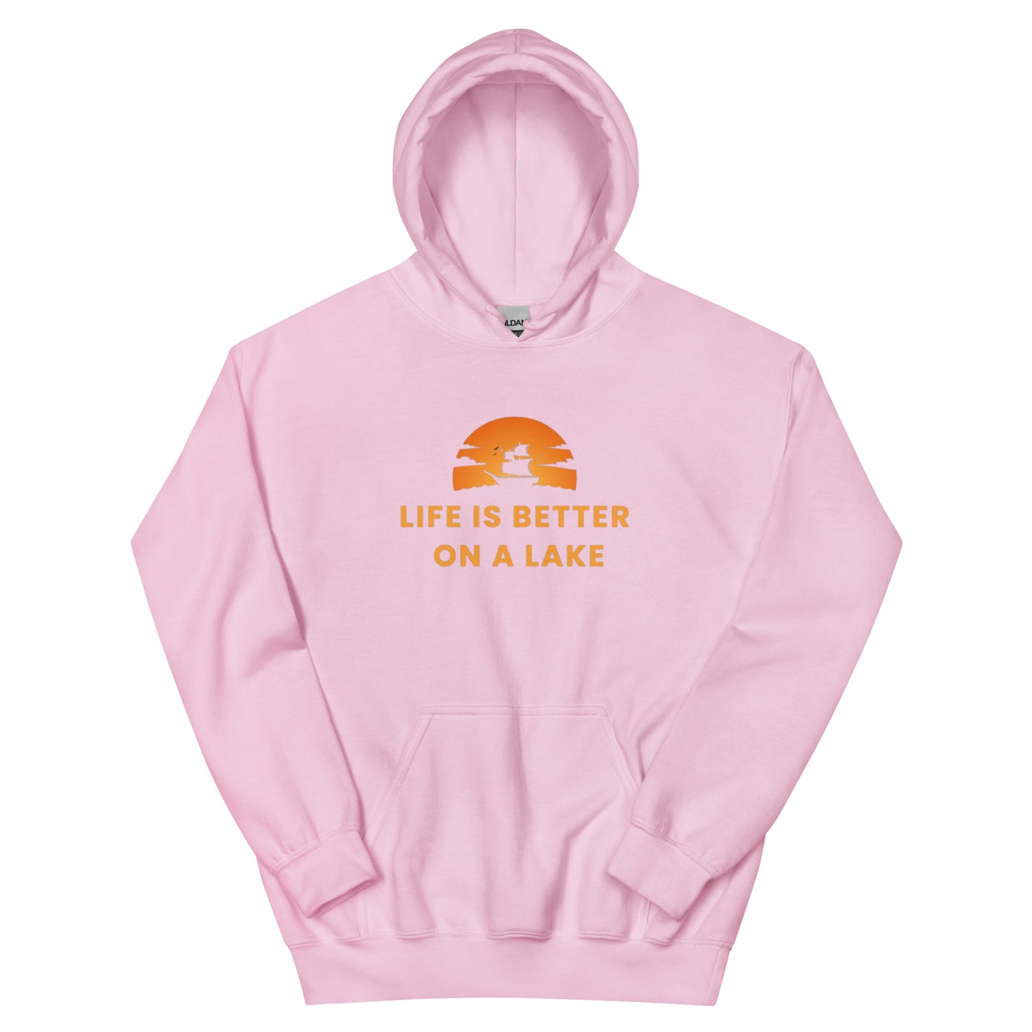 Unisex Hoodie - Life is Better on a Lake Sailboat in the Sunset