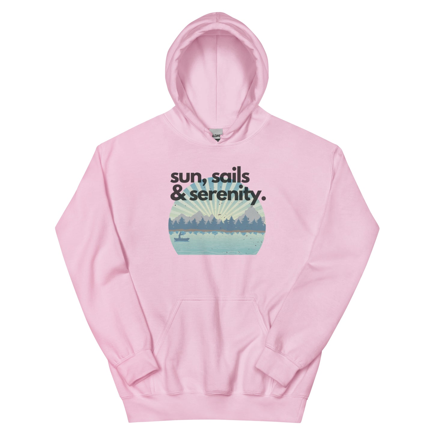 Unisex Hoodie - Sun, Sails & Serenity