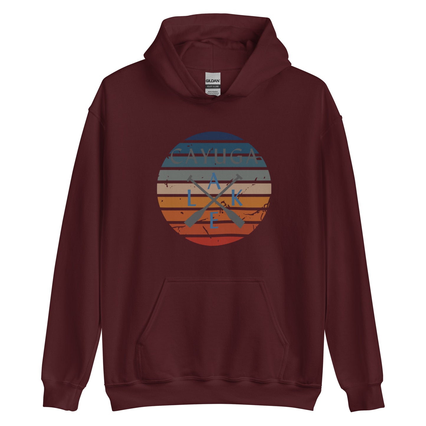 Unisex Hoodie - Cayuga Lake Crossed Oars