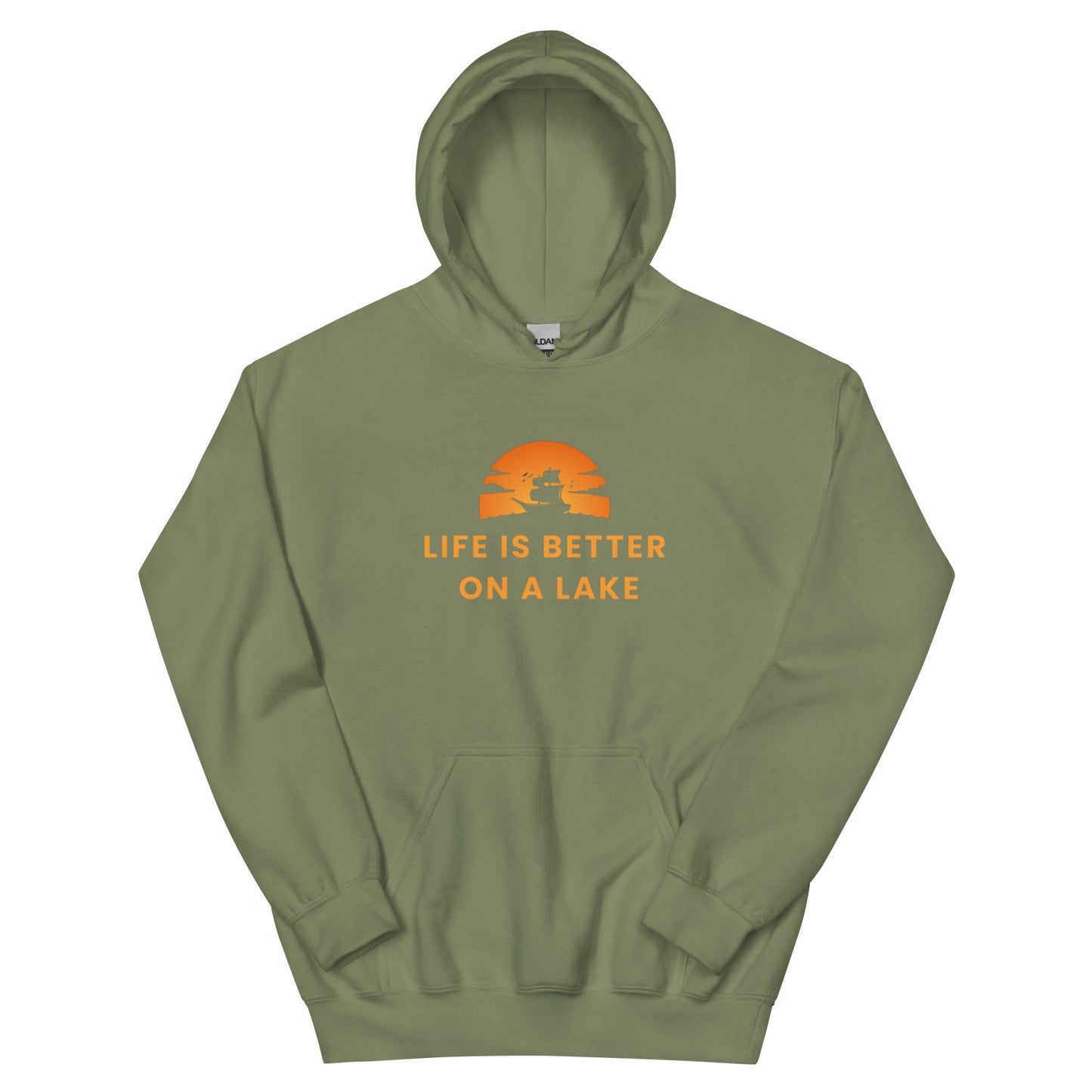 Unisex Hoodie - Life is Better on a Lake Sailboat in the Sunset