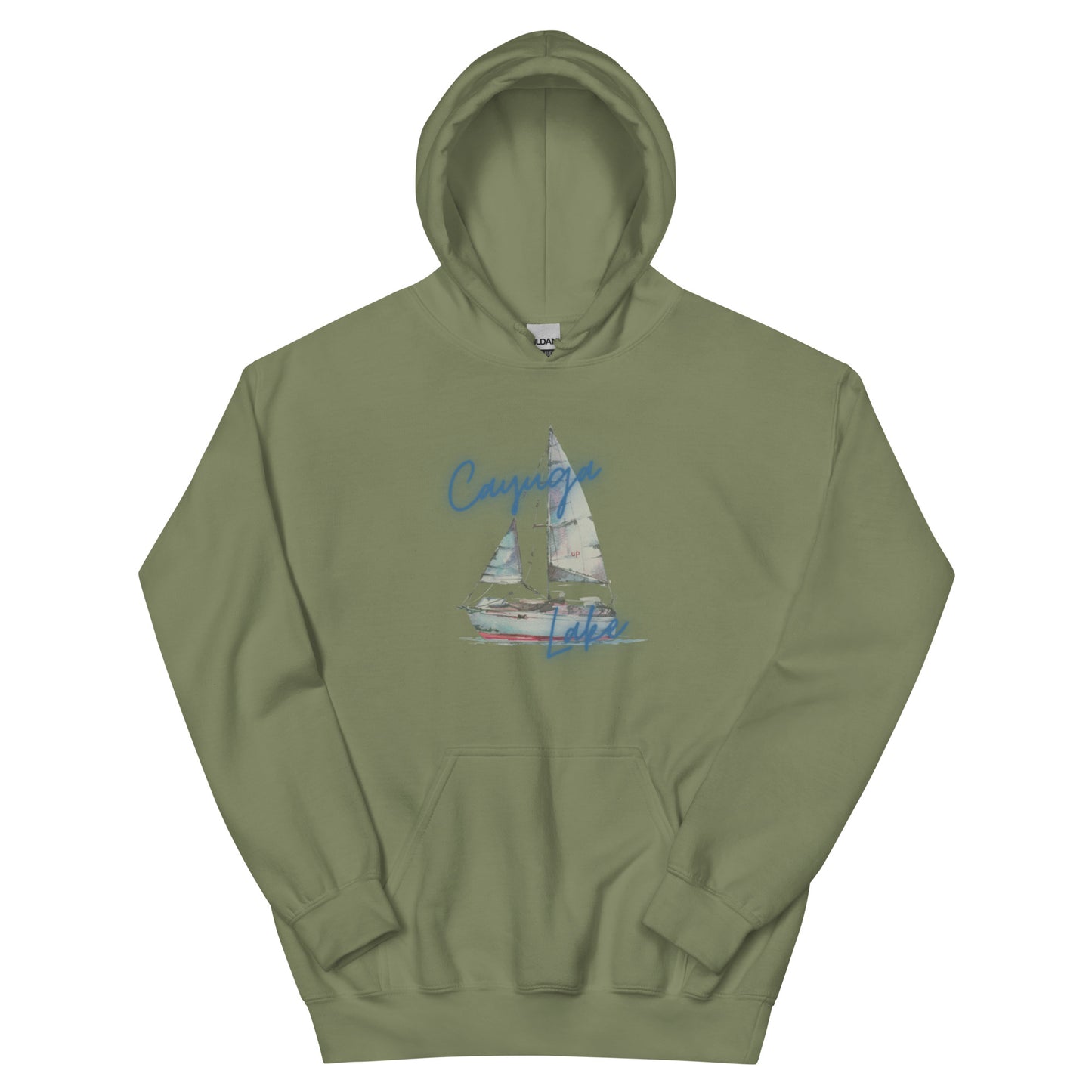 Unisex Hoodie - Cayuga Lake Sailboat 3