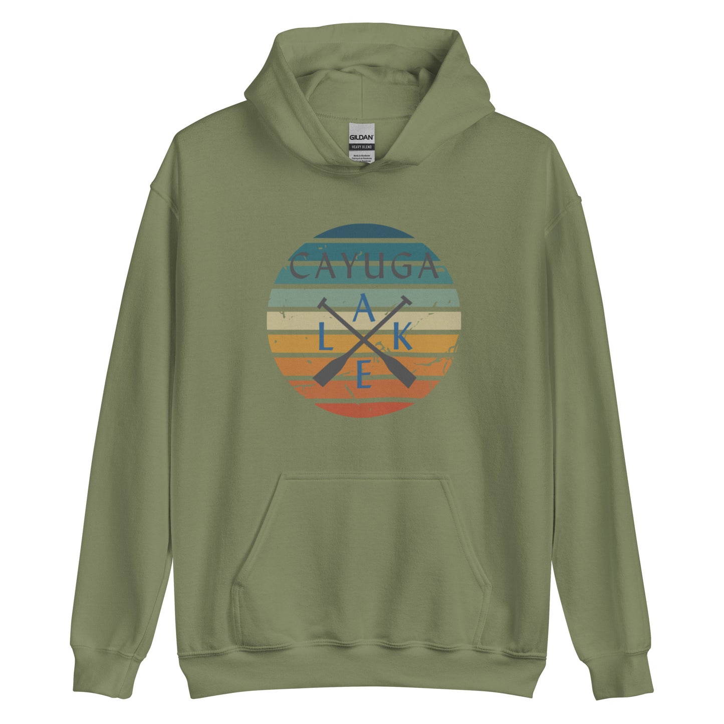 Unisex Hoodie - Cayuga Lake Crossed Oars