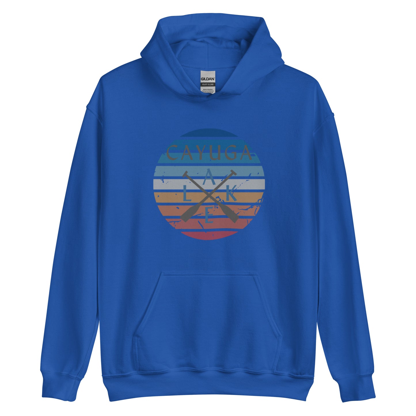 Unisex Hoodie - Cayuga Lake Crossed Oars