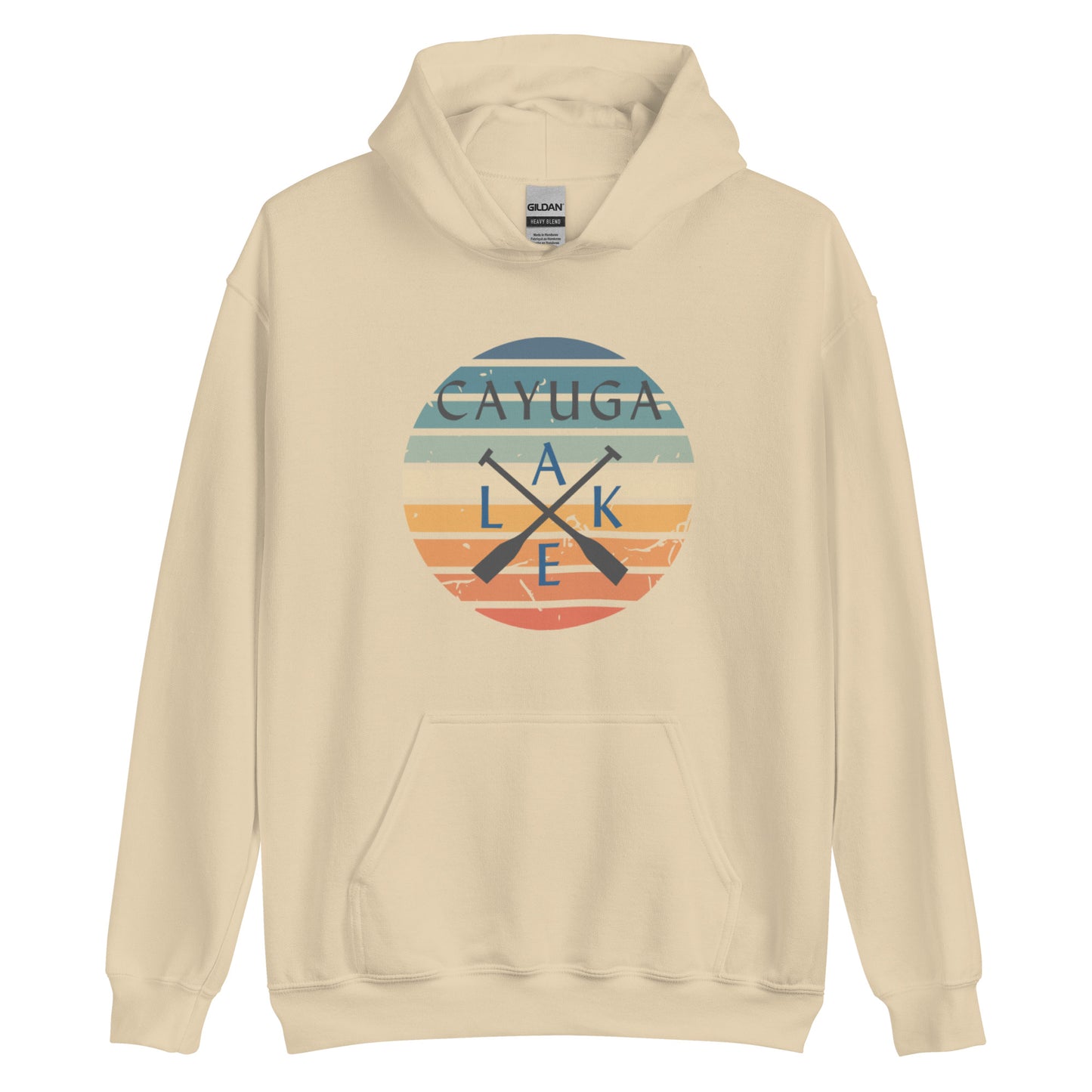 Unisex Hoodie - Cayuga Lake Crossed Oars