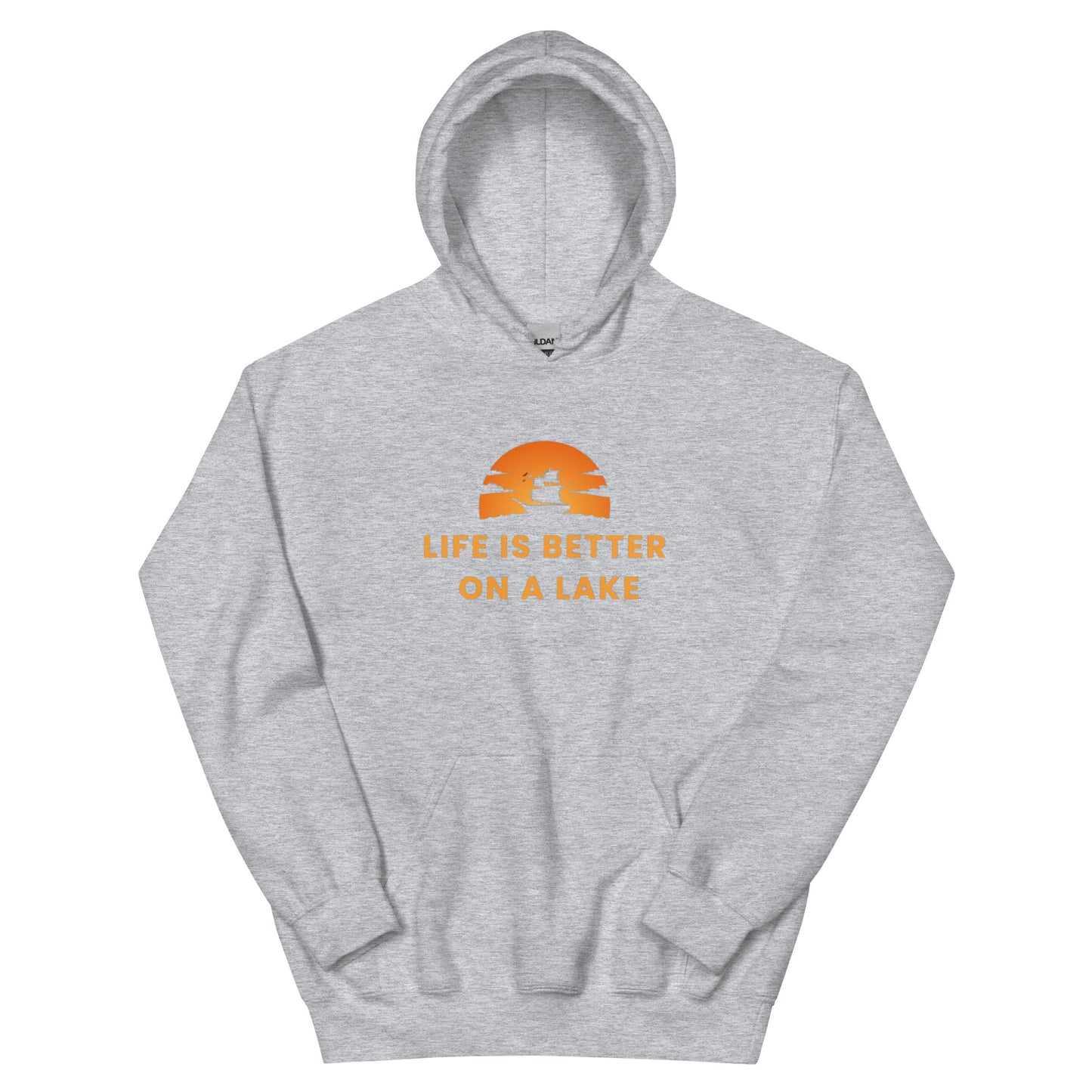 Unisex Hoodie - Life is Better on a Lake Sailboat in the Sunset