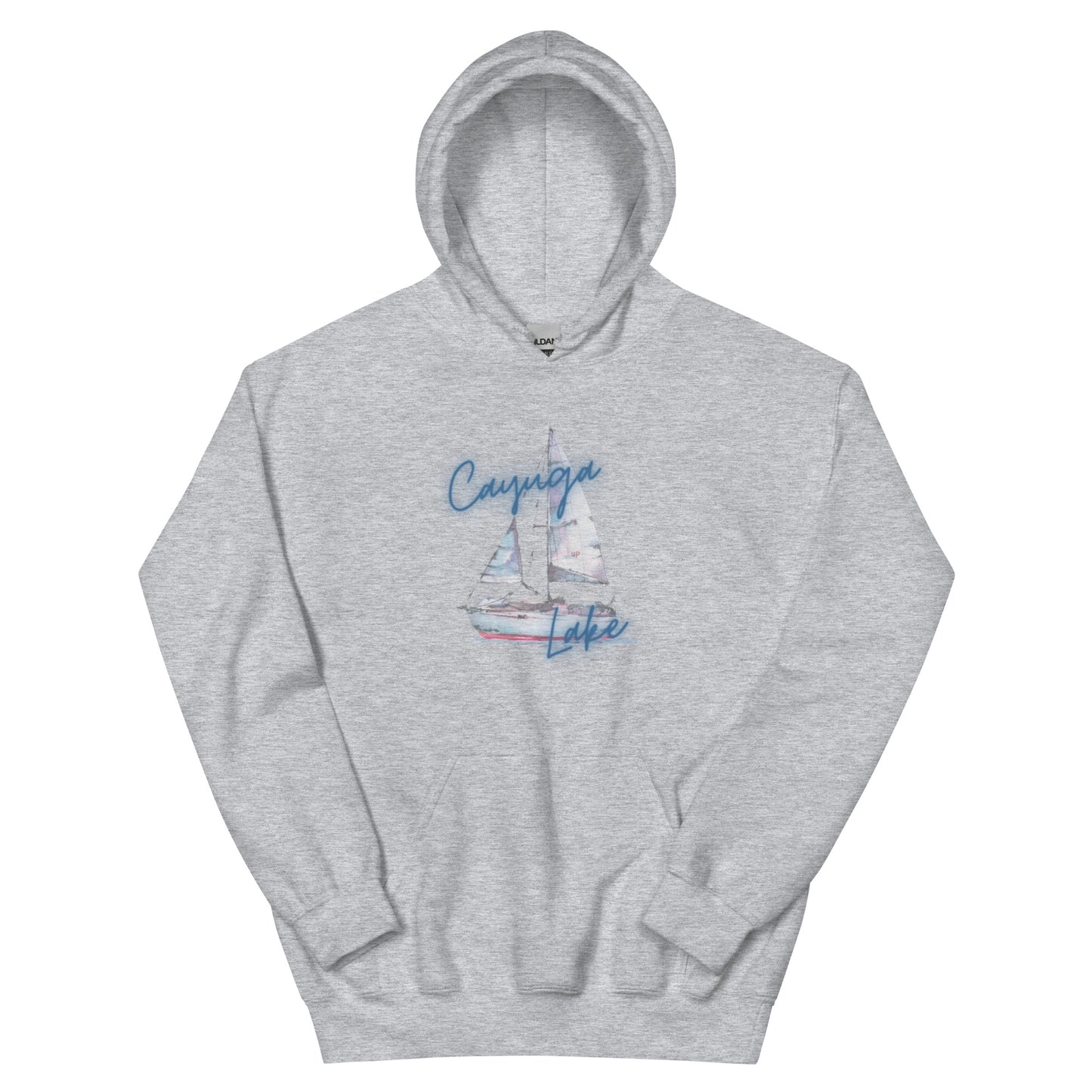 Unisex Hoodie - Cayuga Lake Sailboat 3