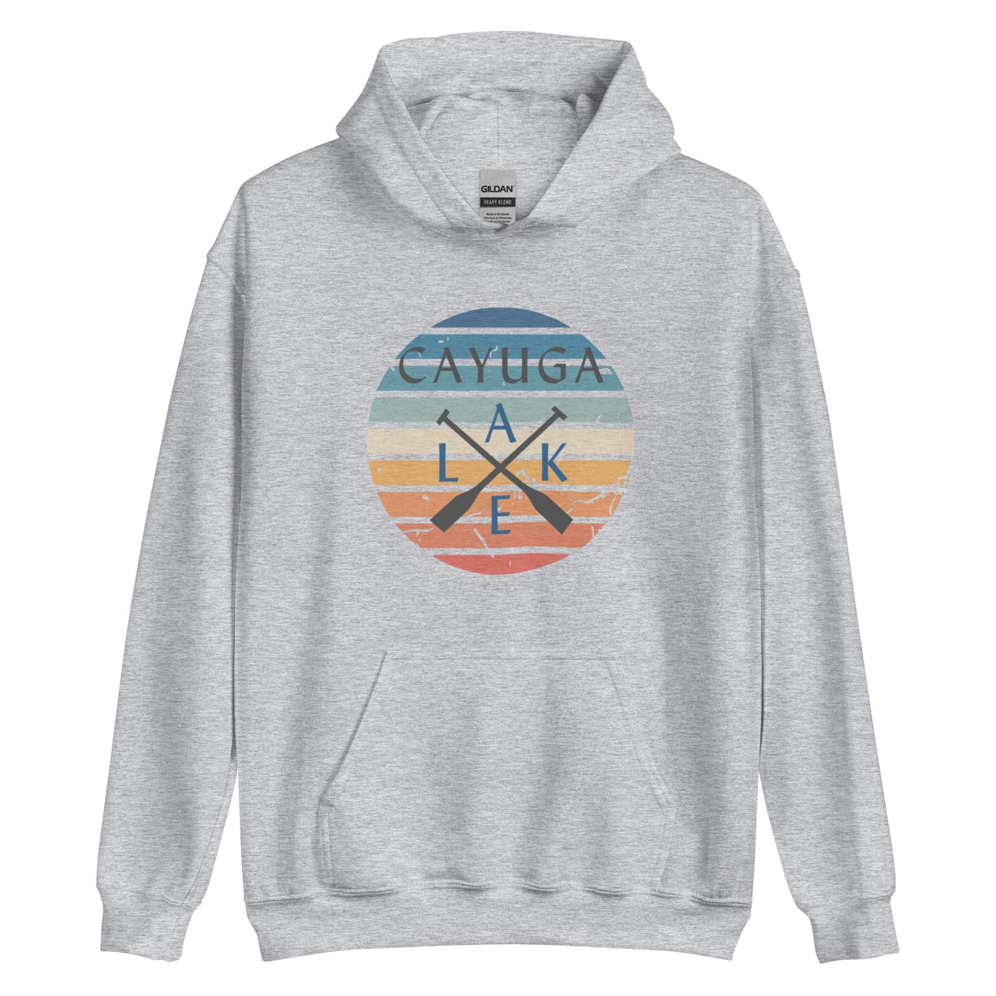 Unisex Hoodie - Cayuga Lake Crossed Oars