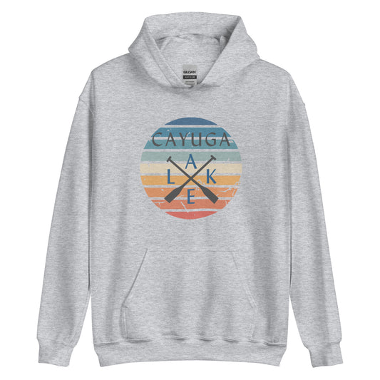 Unisex Hoodie - Cayuga Lake Crossed Oars