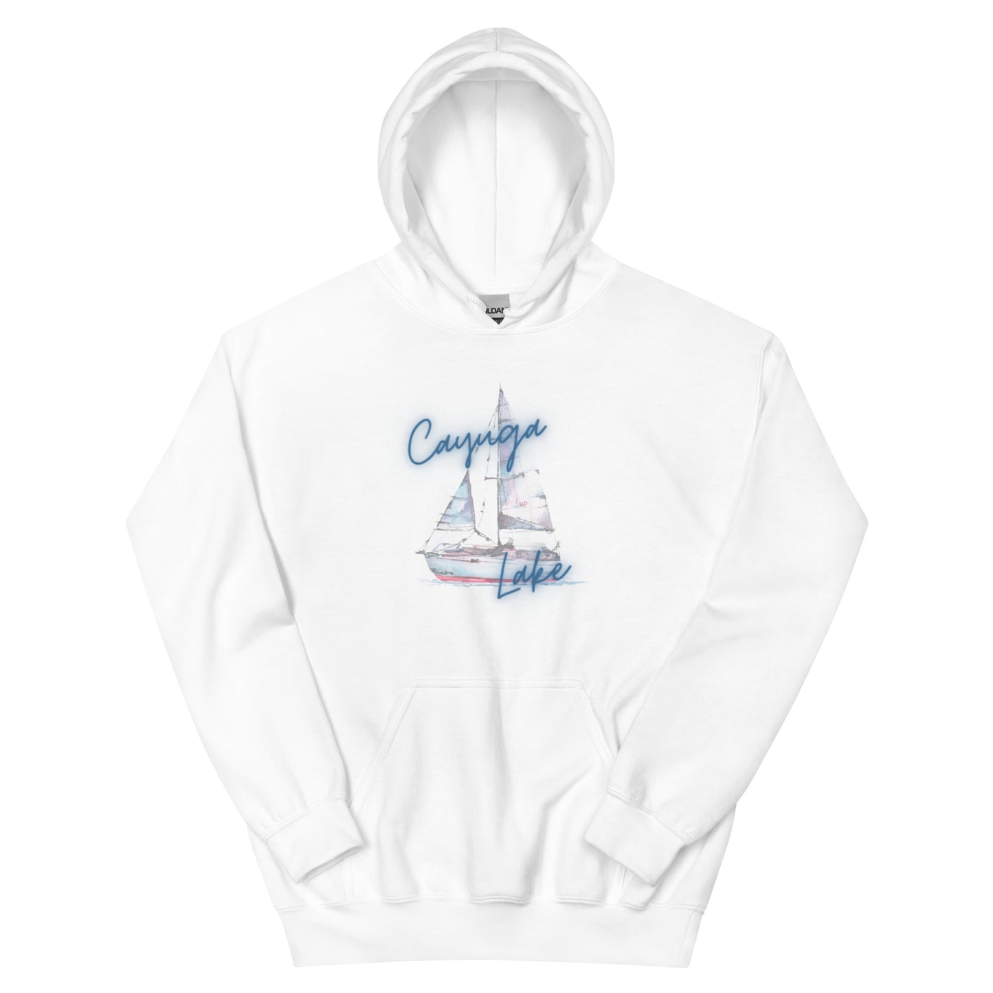 Unisex Hoodie - Cayuga Lake Sailboat 3