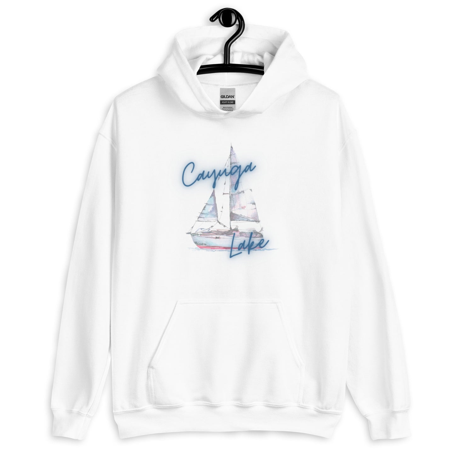 Unisex Hoodie - Cayuga Lake Sailboat 3