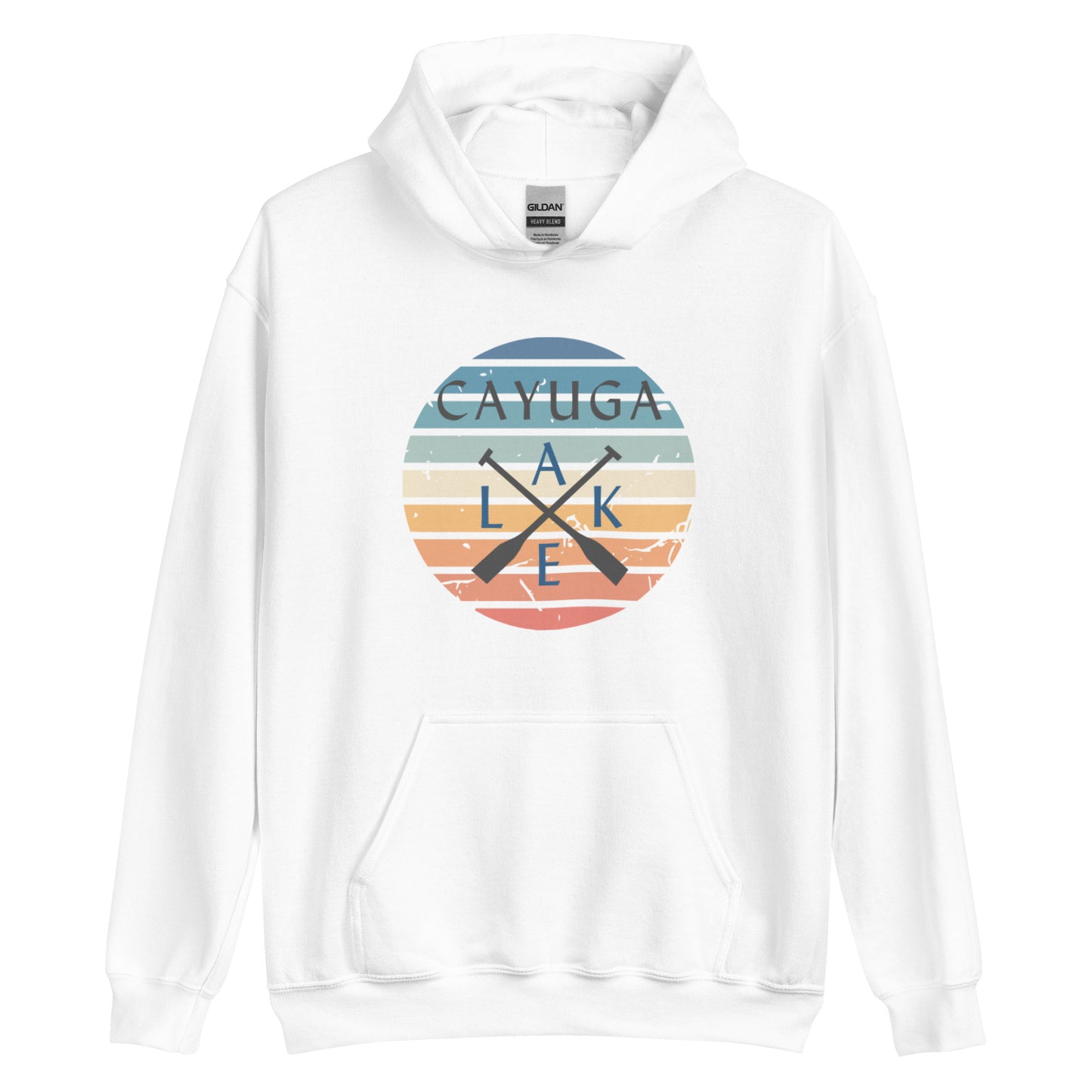 Unisex Hoodie - Cayuga Lake Crossed Oars