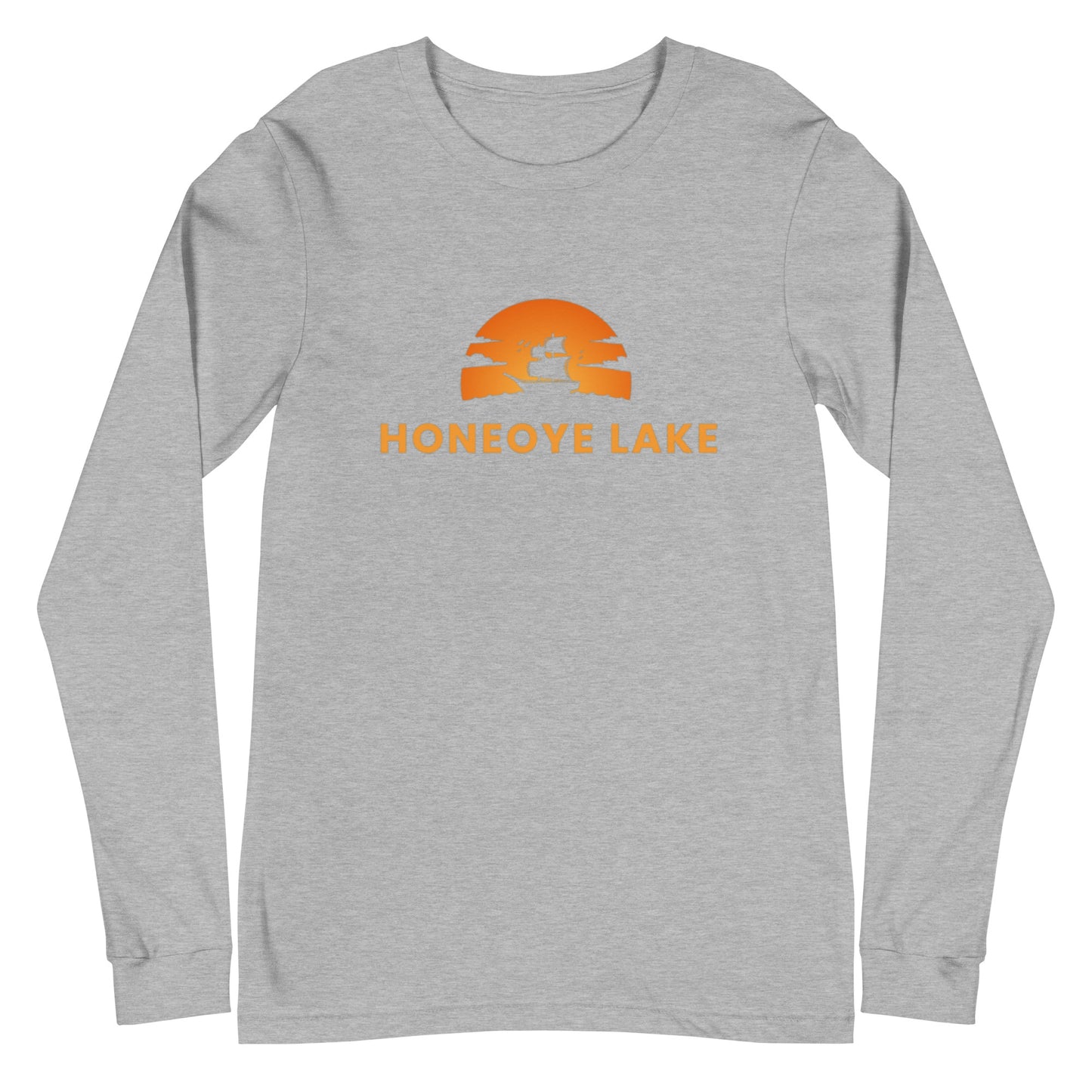 Unisex Long Sleeve Tee - Honeoye Lake Blue Sailboat