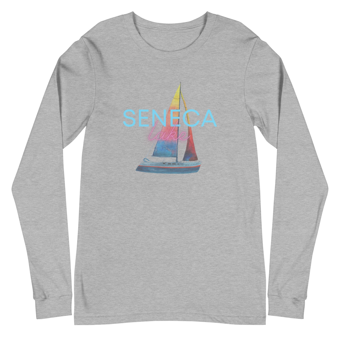 Unisex Long Sleeve Tee - Seneca Lake Sailboat 2