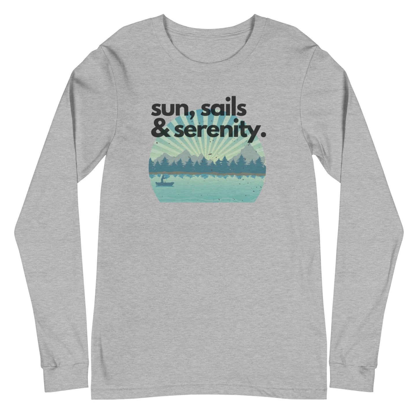 Unisex Long Sleeve Tee - Sun, Sails & Serenity