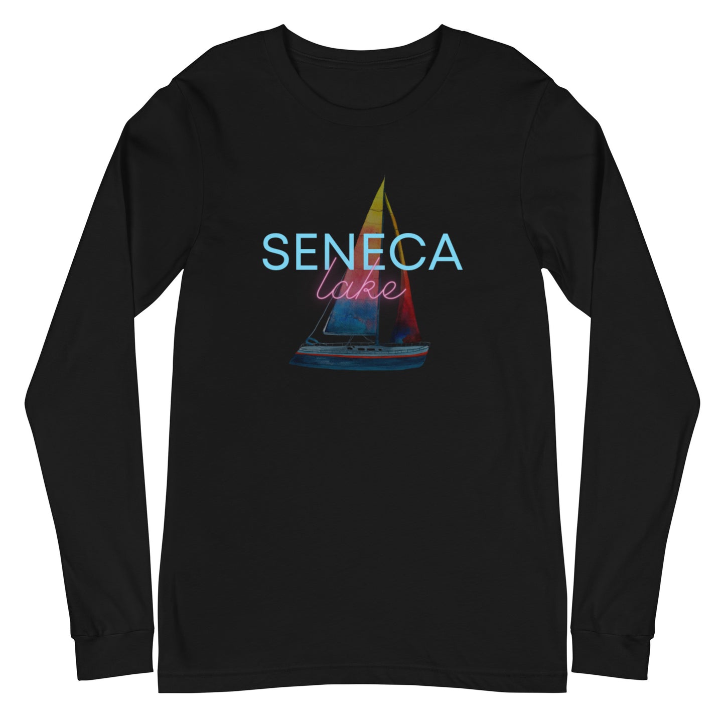 Unisex Long Sleeve Tee - Seneca Lake Sailboat 2