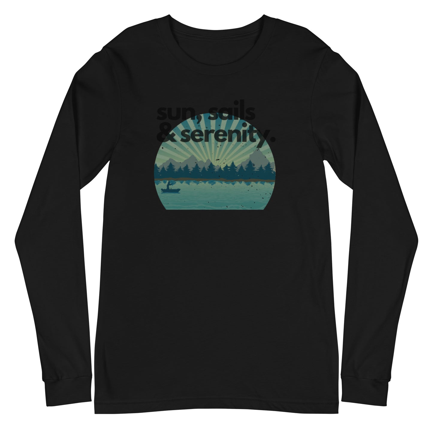 Unisex Long Sleeve Tee - Sun, Sails & Serenity