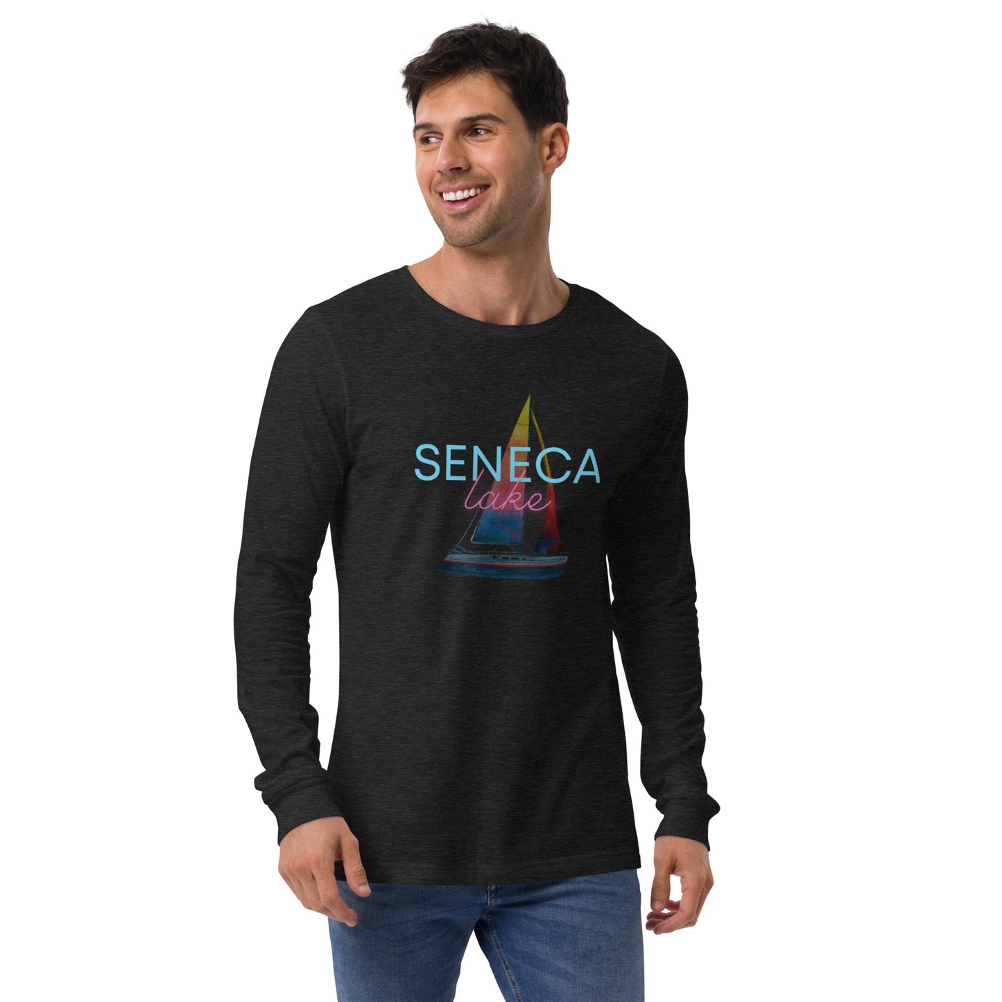 Unisex Long Sleeve Tee - Seneca Lake Sailboat 2