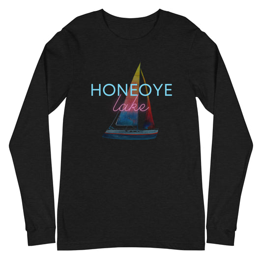 Unisex Long Sleeve Tee - Honeoye Lake Sailboat 2