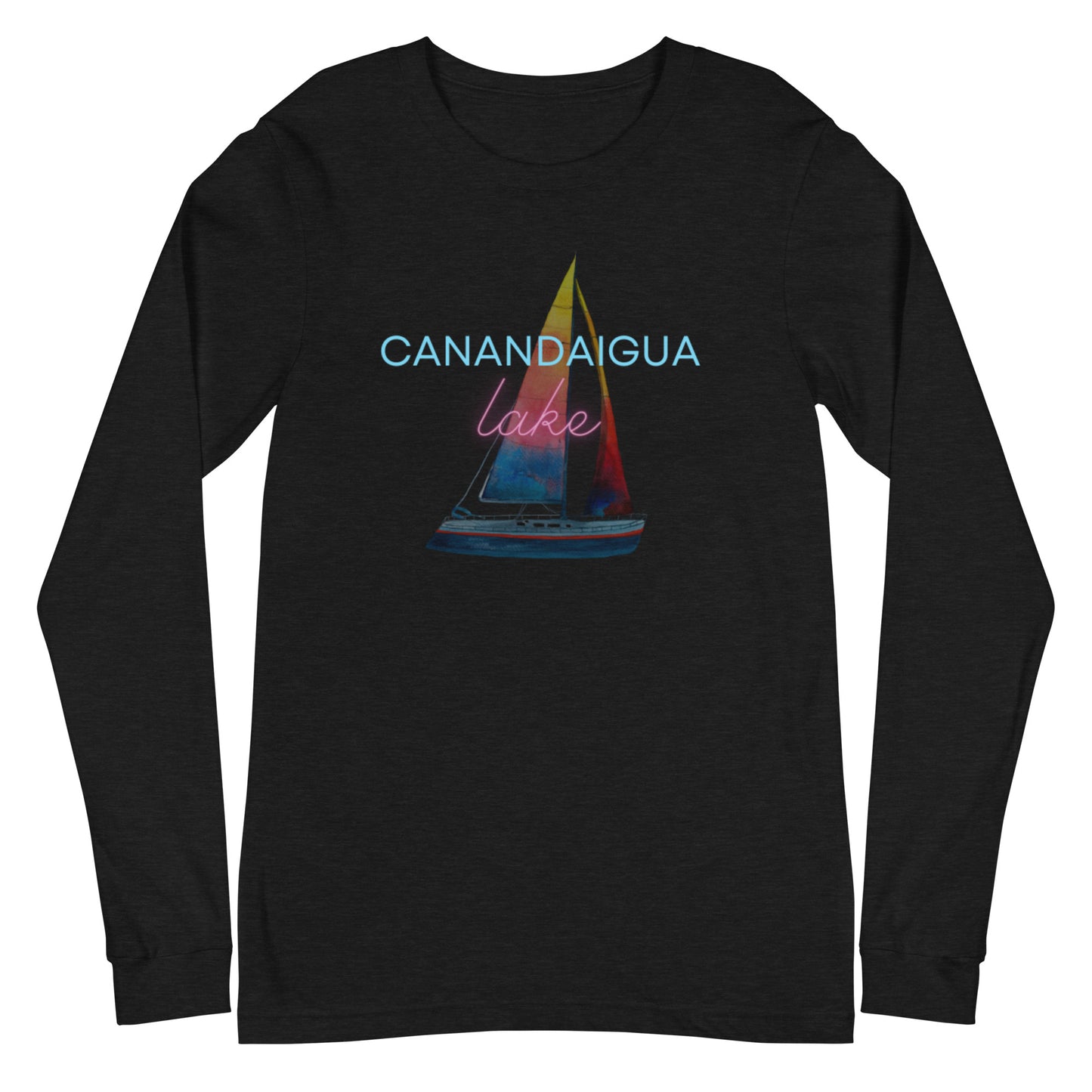 Unisex Long Sleeve Tee - Canandaigua Lake Sailboat 2