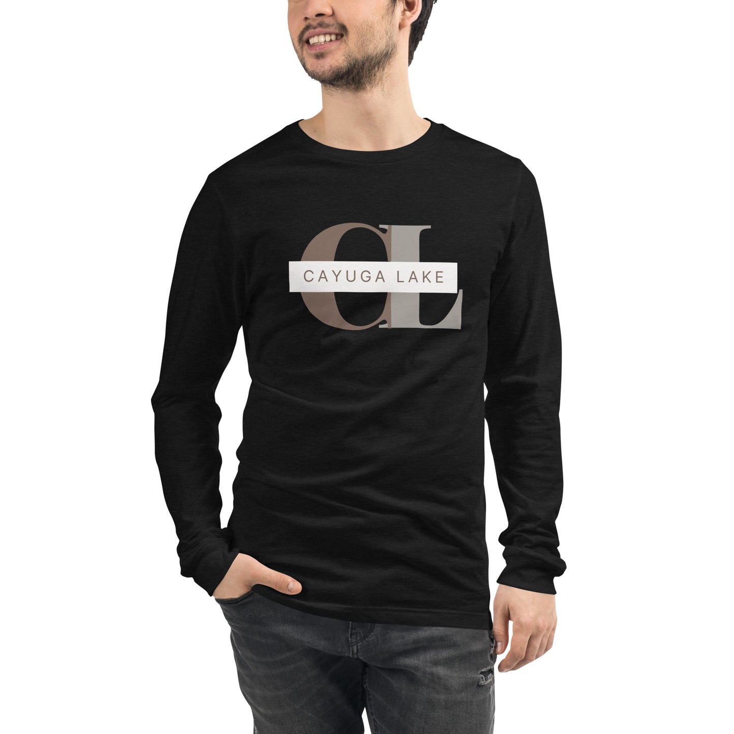 Unisex Long Sleeve Tee - Cayuga Lake monogram style 2