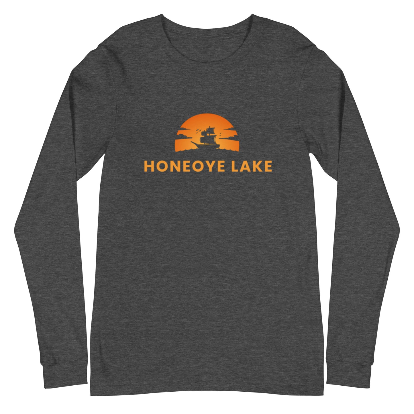 Unisex Long Sleeve Tee - Honeoye Lake Blue Sailboat