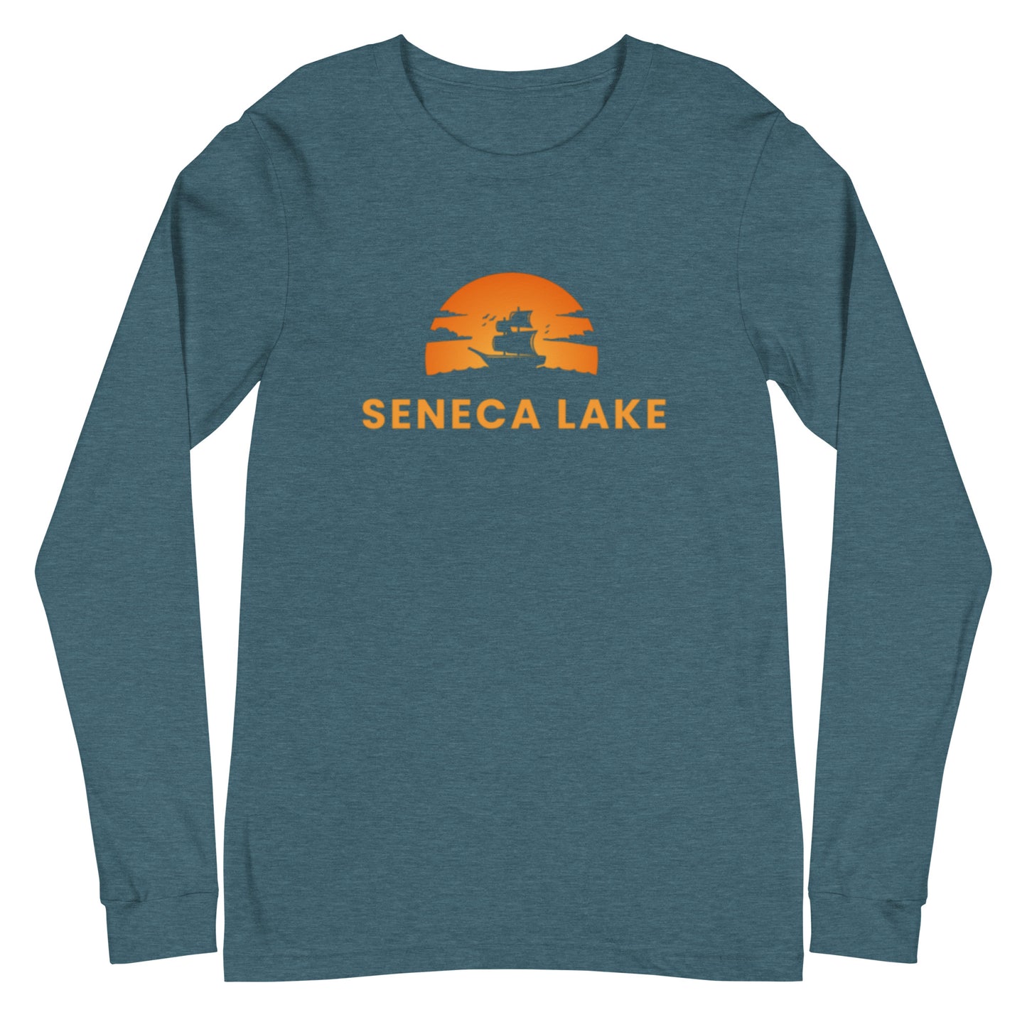 Unisex Long Sleeve Tee - Seneca Lake Blue Sailboat