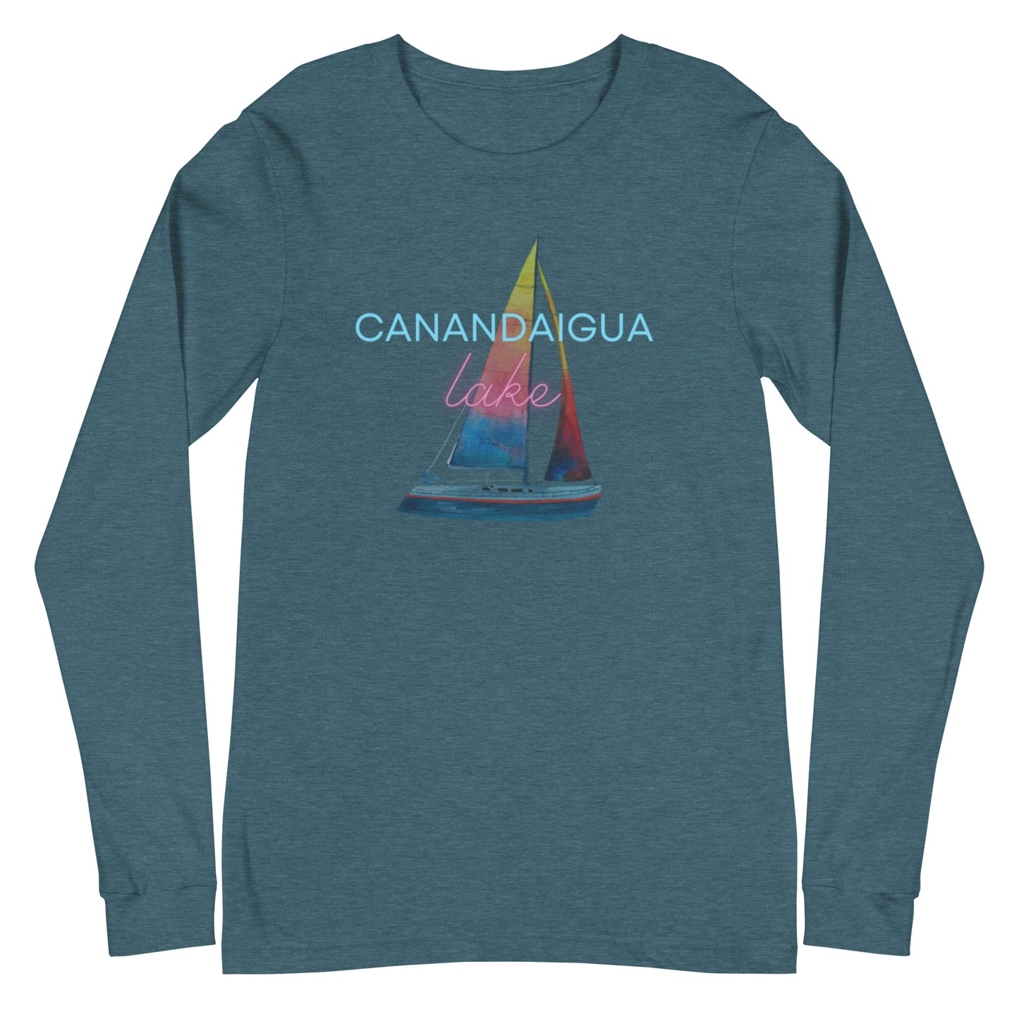 Unisex Long Sleeve Tee - Canandaigua Lake Sailboat 2