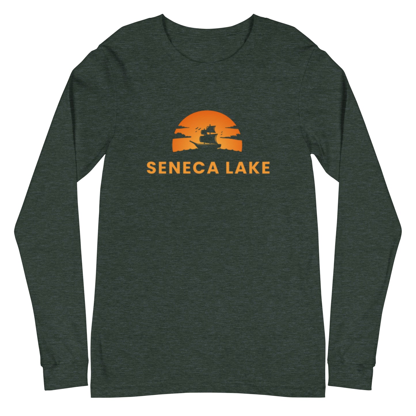 Unisex Long Sleeve Tee - Seneca Lake Blue Sailboat