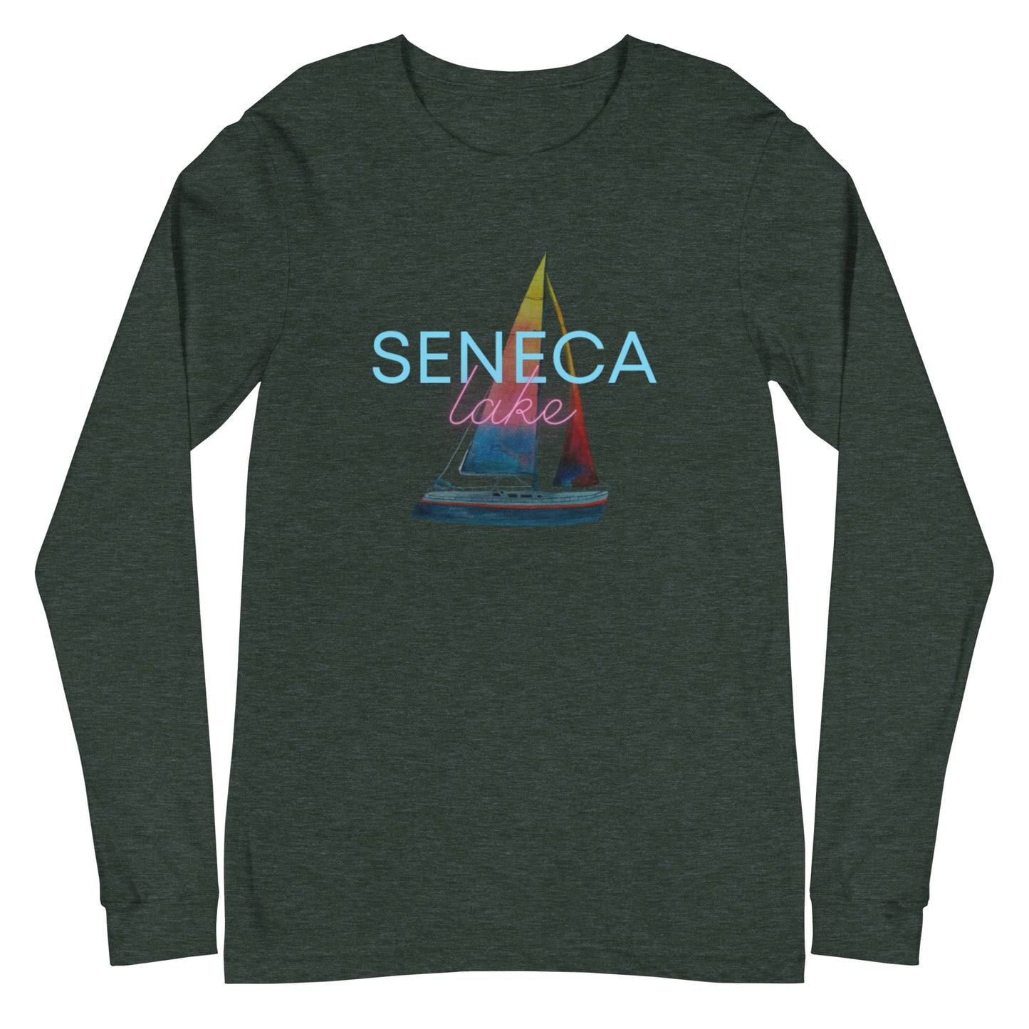 Unisex Long Sleeve Tee - Seneca Lake Sailboat 2