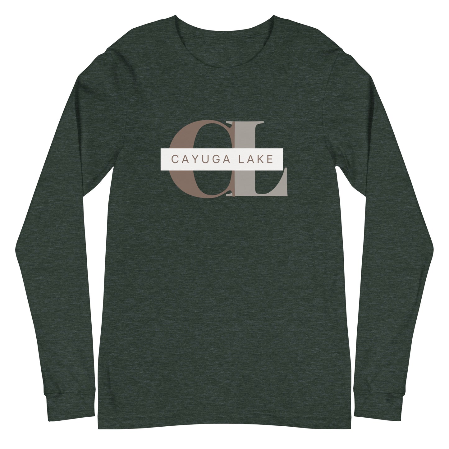 Unisex Long Sleeve Tee - Cayuga Lake monogram style 2