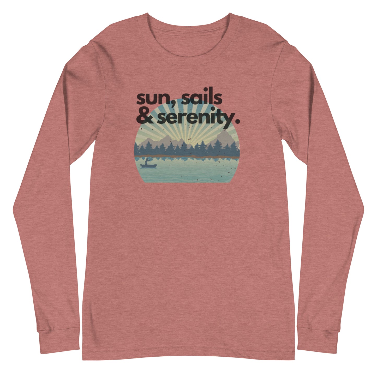 Unisex Long Sleeve Tee - Sun, Sails & Serenity