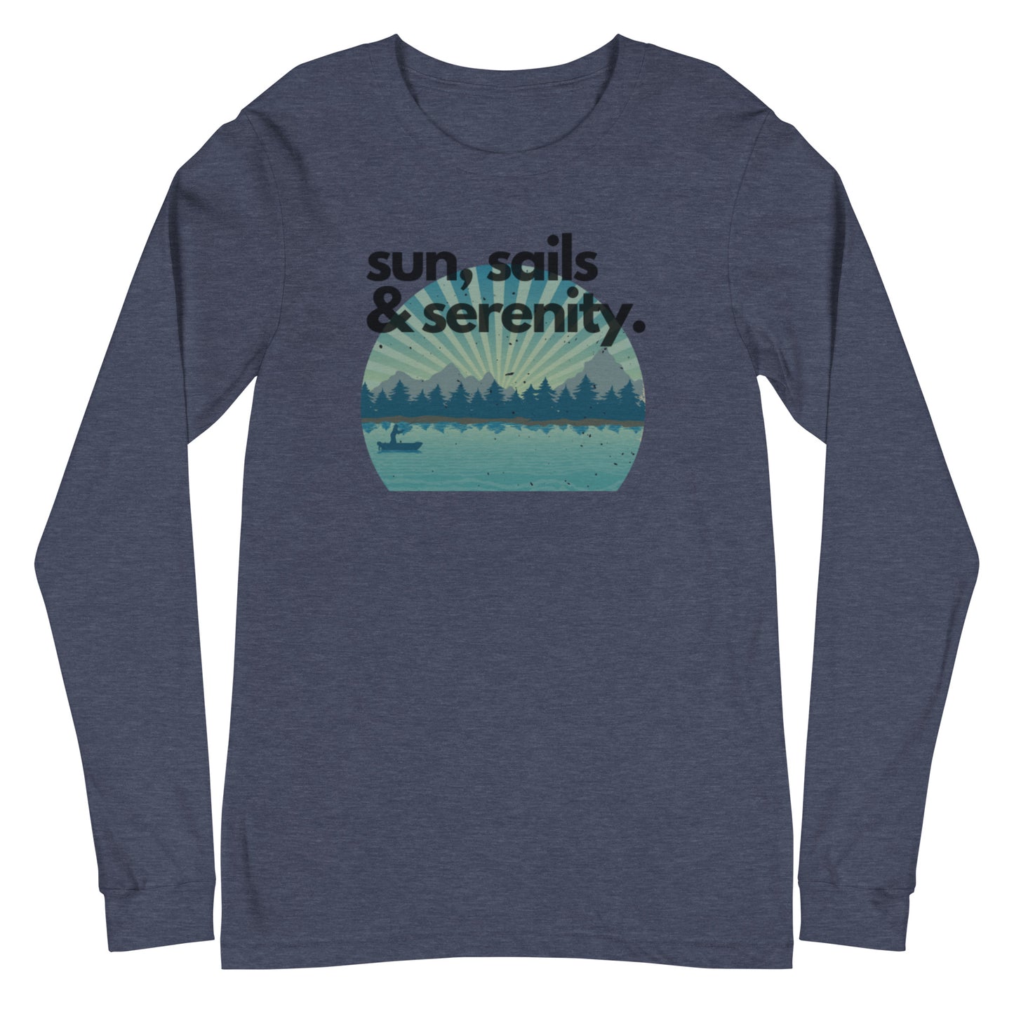 Unisex Long Sleeve Tee - Sun, Sails & Serenity