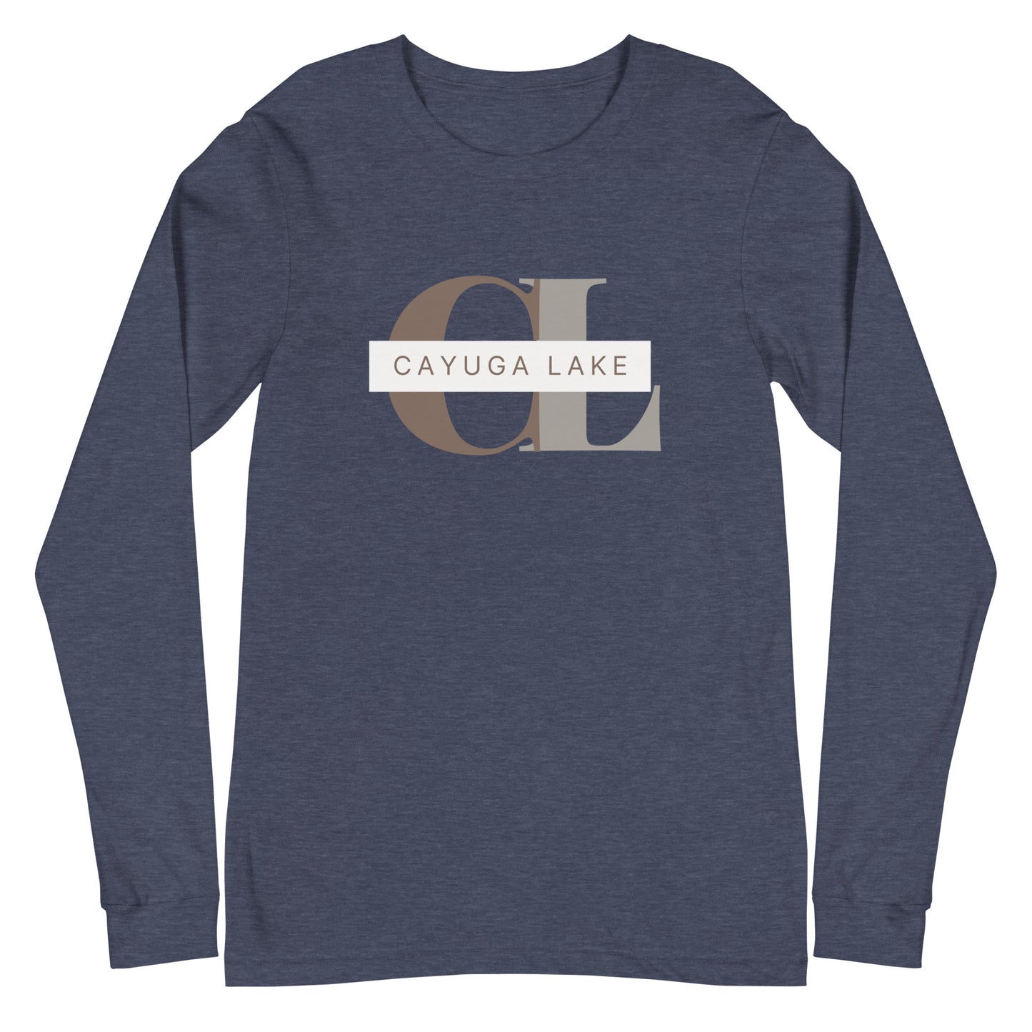 Unisex Long Sleeve Tee - Cayuga Lake monogram style 2