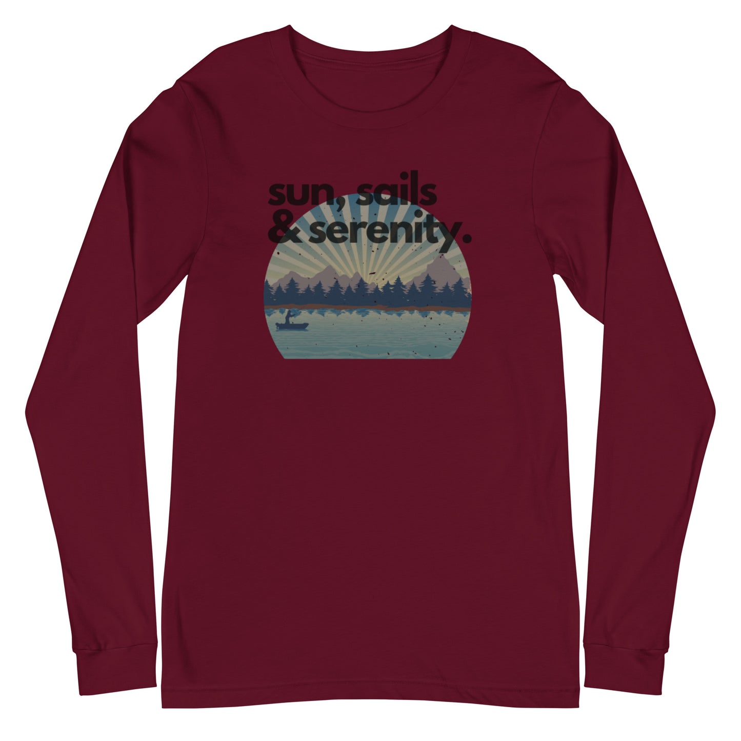 Unisex Long Sleeve Tee - Sun, Sails & Serenity