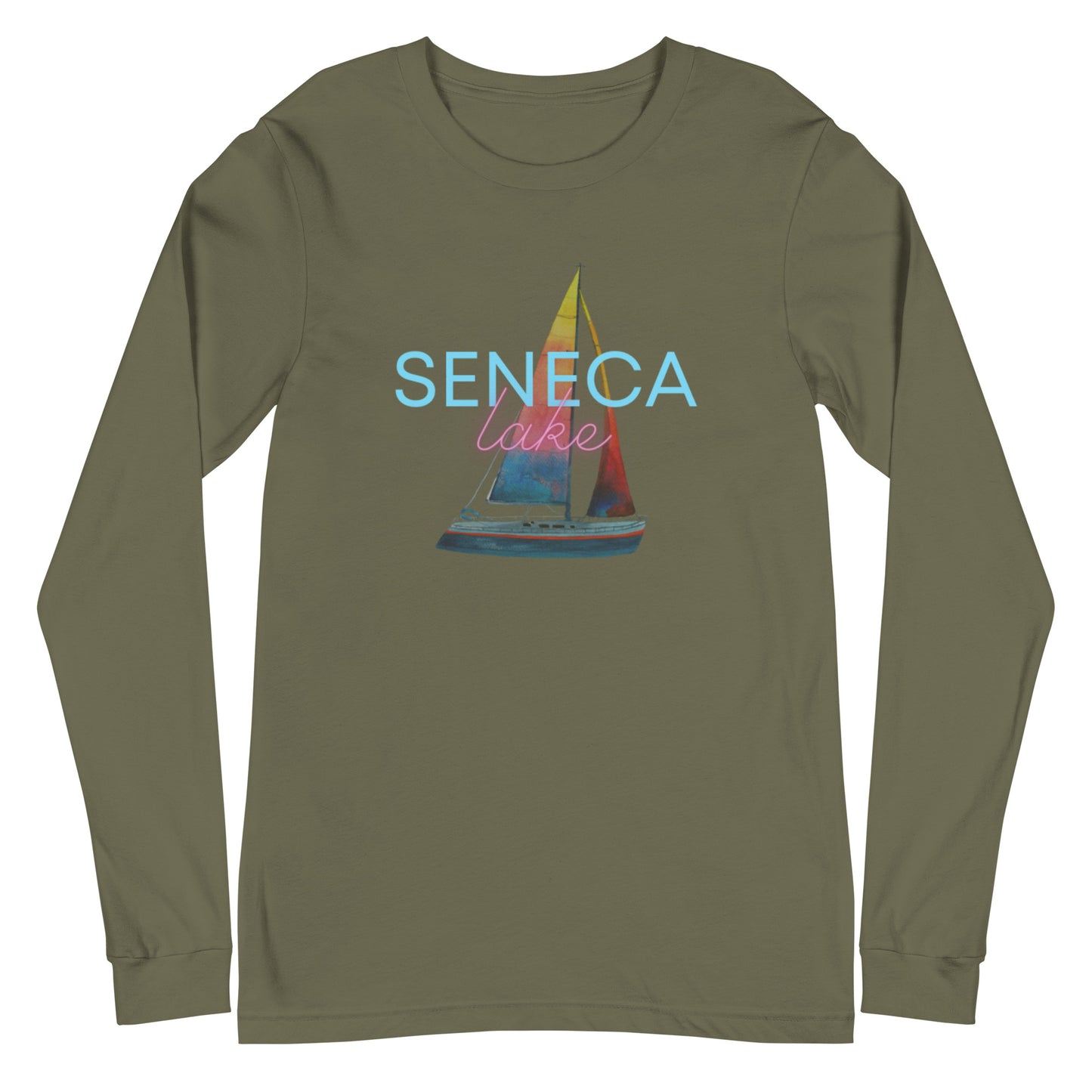 Unisex Long Sleeve Tee - Seneca Lake Sailboat 2