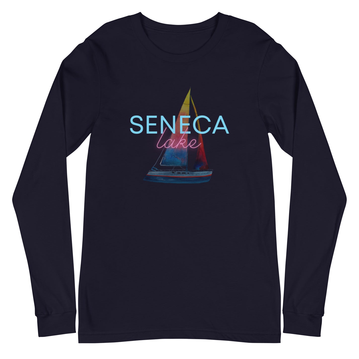 Unisex Long Sleeve Tee - Seneca Lake Sailboat 2