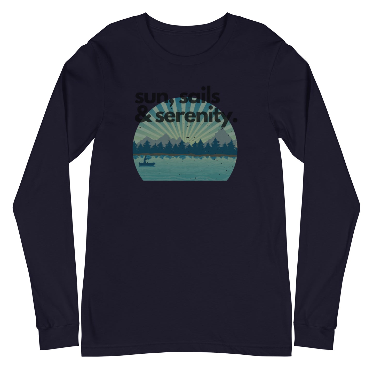 Unisex Long Sleeve Tee - Sun, Sails & Serenity