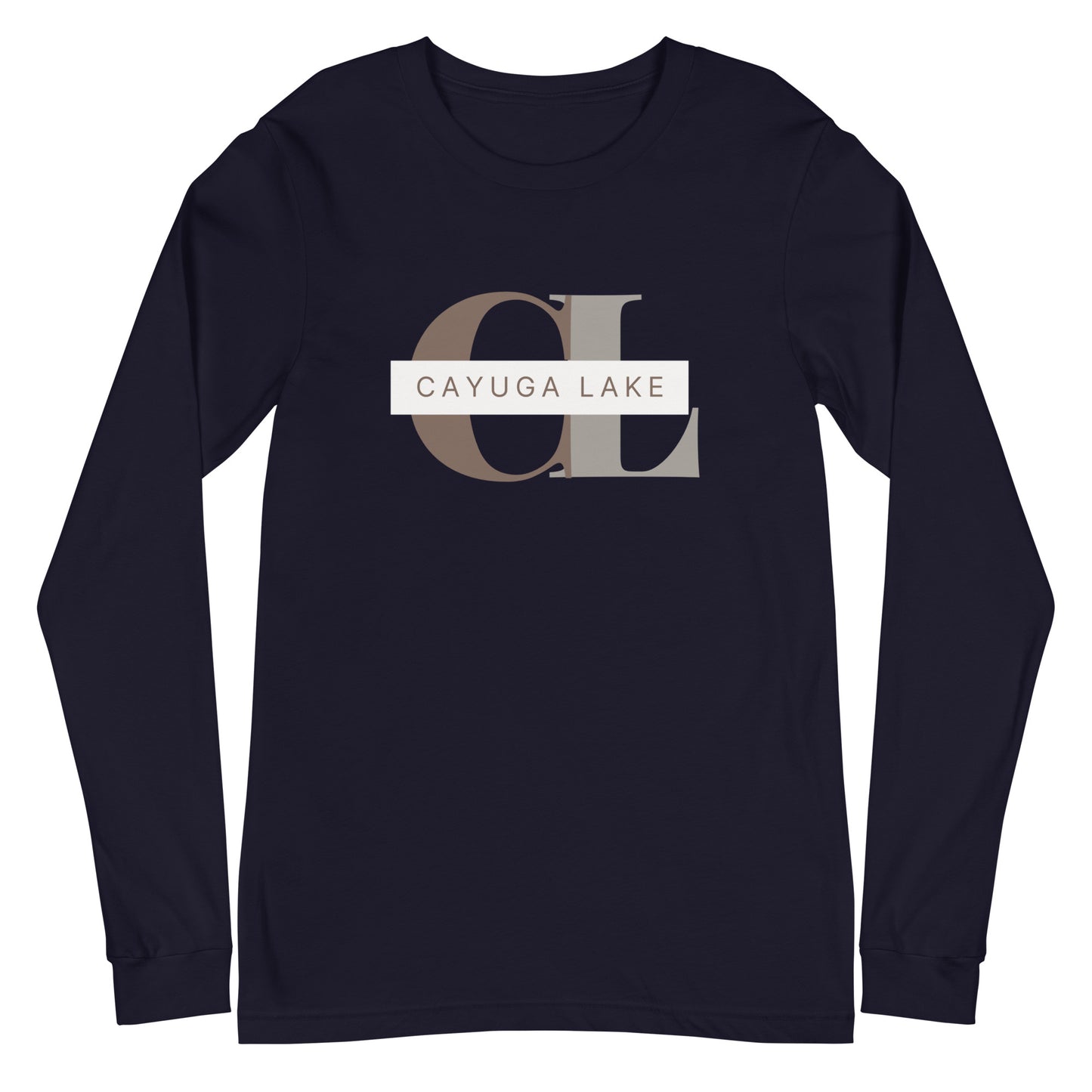 Unisex Long Sleeve Tee - Cayuga Lake monogram style 2