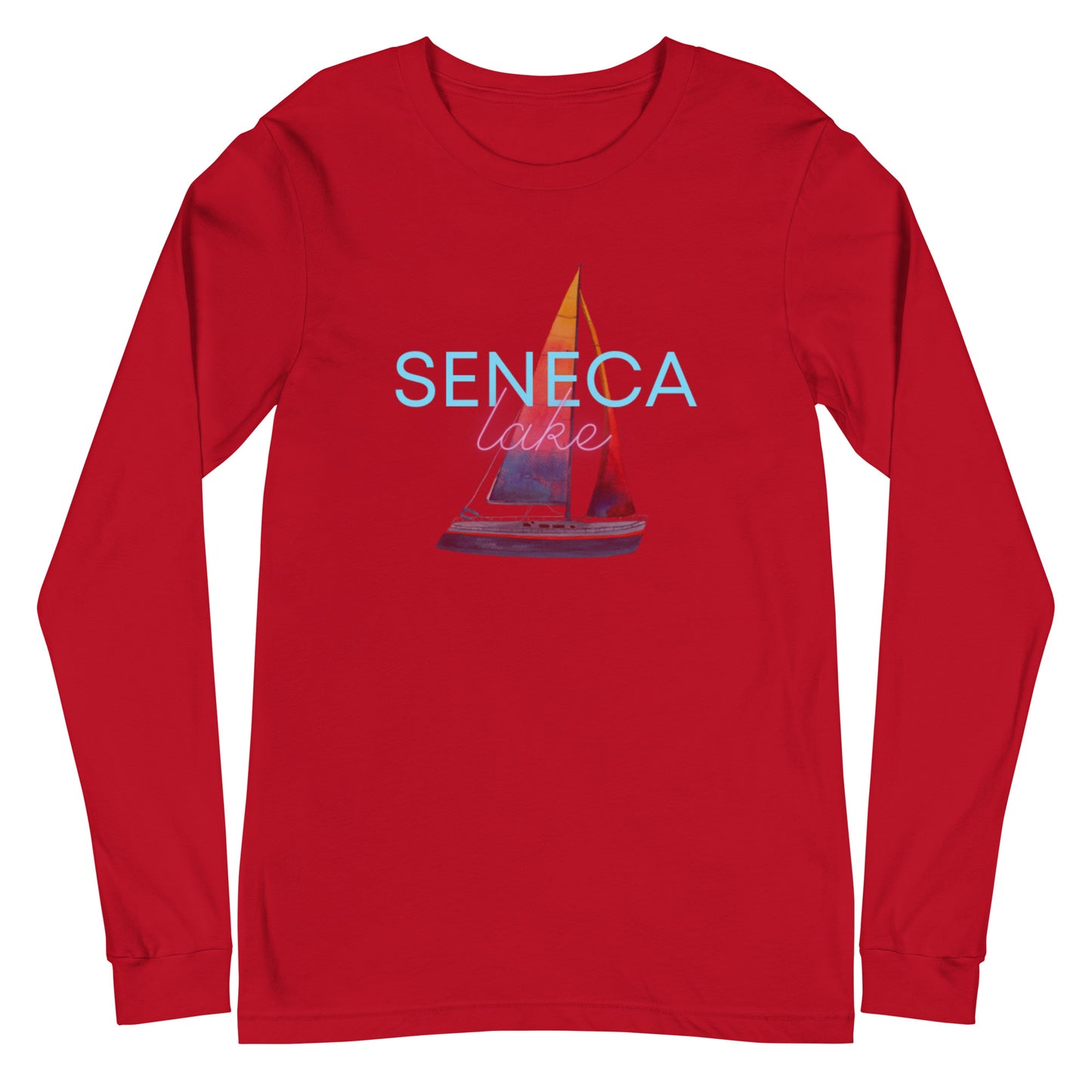 Unisex Long Sleeve Tee - Seneca Lake Sailboat 2