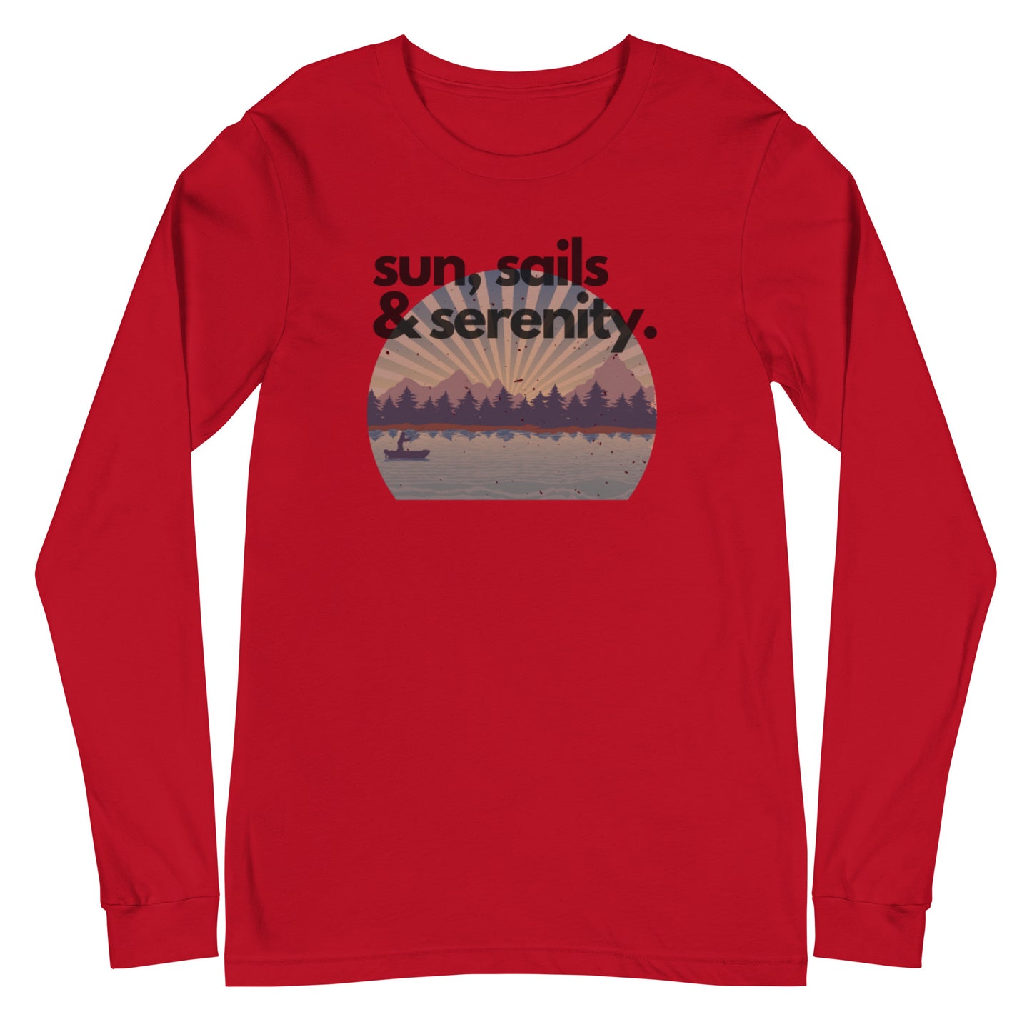 Unisex Long Sleeve Tee - Sun, Sails & Serenity