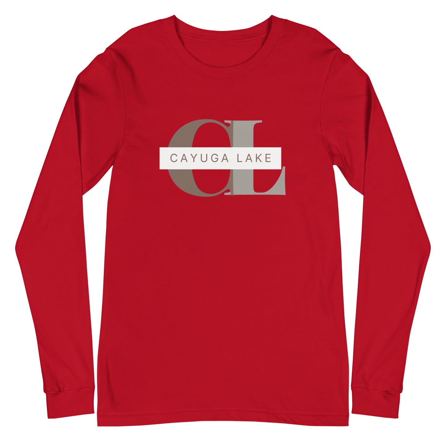 Unisex Long Sleeve Tee - Cayuga Lake monogram style 2