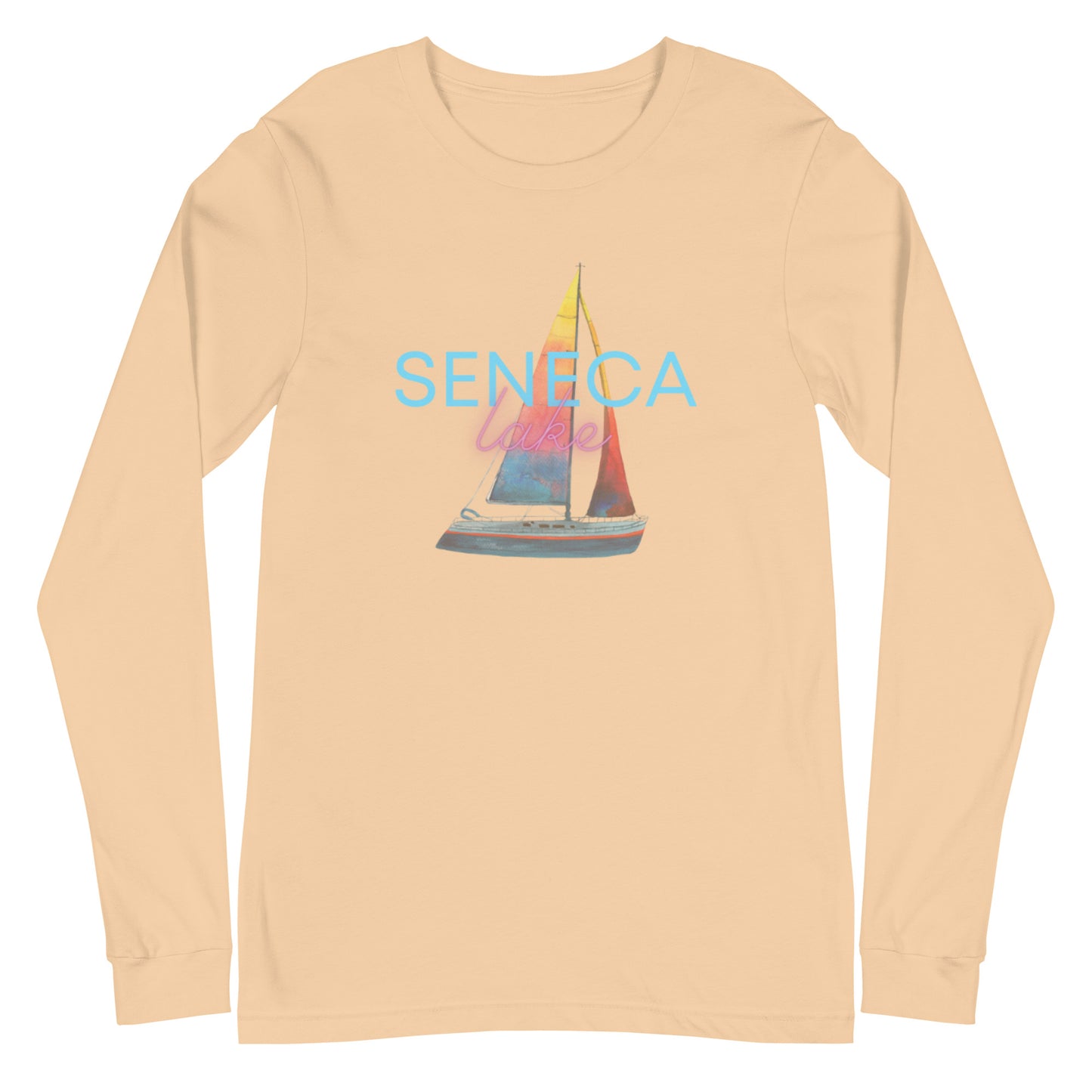 Unisex Long Sleeve Tee - Seneca Lake Sailboat 2