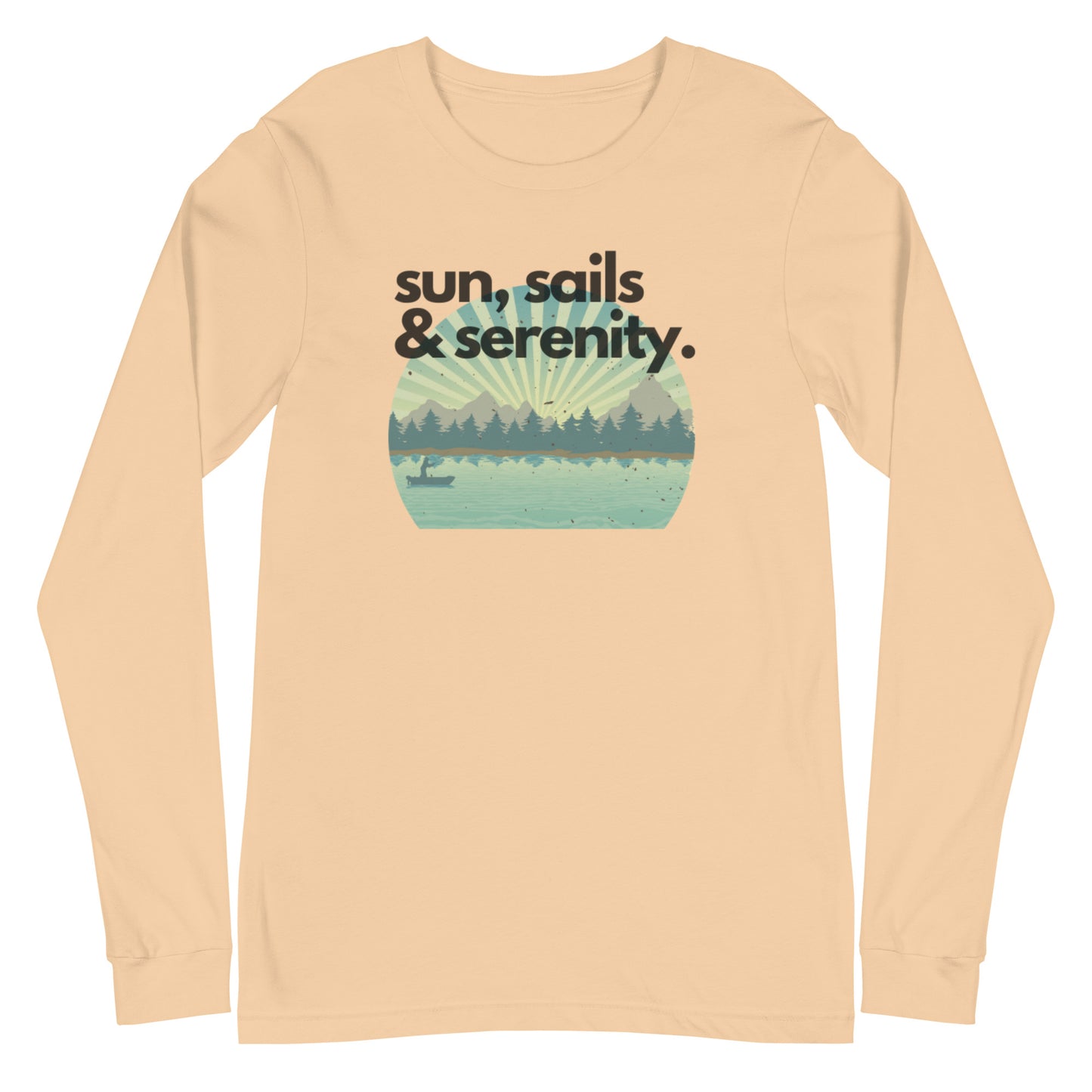 Unisex Long Sleeve Tee - Sun, Sails & Serenity