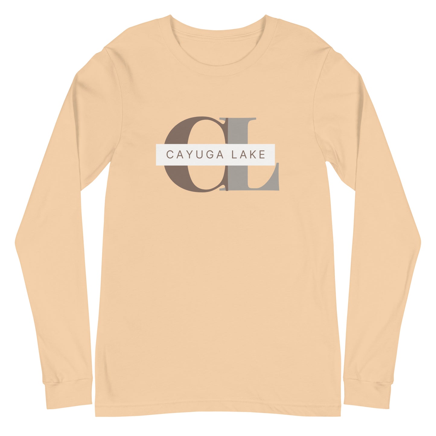 Unisex Long Sleeve Tee - Cayuga Lake monogram style 2